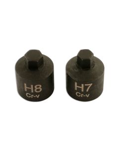Hex Bit Set 3/8"D 2pc