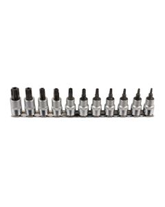 Tamperproof Star Socket Bit Set 3/8"D 11pc