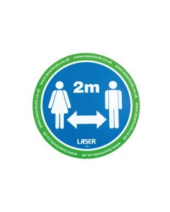 Laser Tools Floor Sticker 2m Distancing 6pc x 2