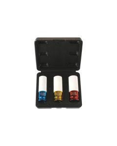 Alloy Wheel Nut Sockets 1/2"D 3pc