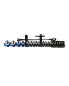 Low Profile Alldrive Socket & Bit Set 1/4"D 27pc