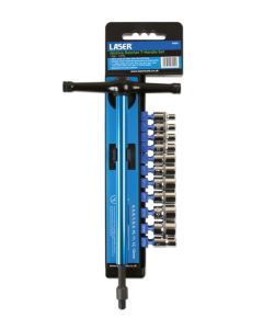 T-Handle Alldrive Socket Set 1/4"D 11pc