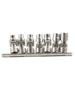 Universal Joint Socket Set 1/4"D 7pc