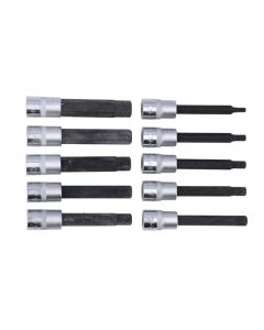 Long Hex Socket Bit Set 3/8"D 10pc