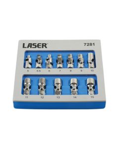 Universal Joint Socket Set 1/4"D 12pc