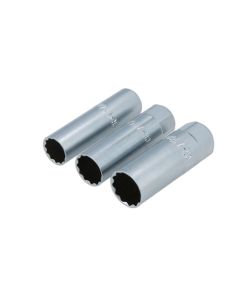 Thin Wall Spark Plug Socket Set 3/8"D 3pc