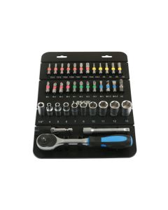 Socket & Bit Set 1/4"D 37pc