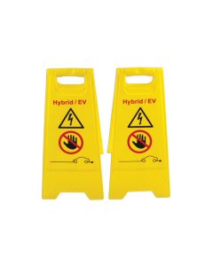 Hybrid/EV Floor Warning Signs 2pc