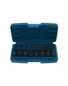 Ball End Impact Hex Socket Bit Set 1/2"D 8pc