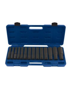 Extra Deep Impact Socket Set 1/2"D 14pc
