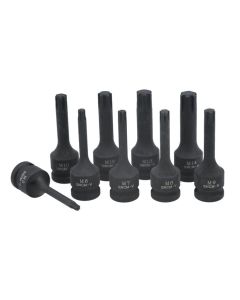 Impact Ribe Socket Bit Set 1/2"D 9pc
