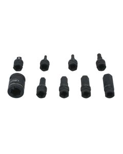 Dual Drive Hex Impact Bit Socket Set 9pc