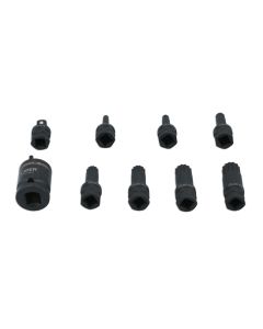 Dual Drive Spline Impact Bit Socket Set 9pc