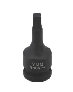 Impact Socket Bit 1/2"D 7mm