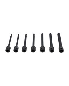 Extra Long Impact Hex Bit Set 1/2"D 7pc