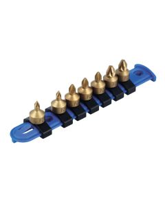 Low Profile Pozi Drive Socket Bit Set 1/4"D 7pc
