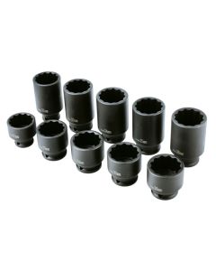 Impact Hub Nut Socket Set 1/2"D 10pc