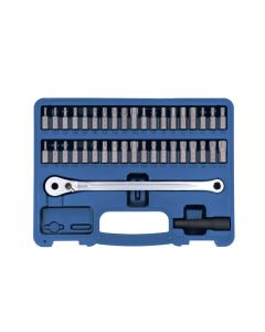 Low Profile Ratchet & Bit Set 40pc