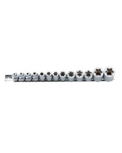 Flat Cut Star Socket Set 13pc