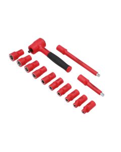 Insulated Socket Set 1/4"D 13pc