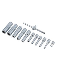 Deep E-Socket Set 1/4" & 3/8"D 12pc