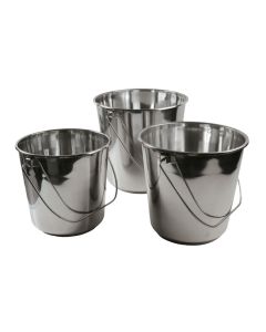 Stainless Steel Bucket Set 3pc