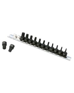Stubby Star Impact Bit Socket Set 1/4"D 13pc