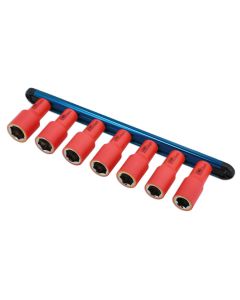 VDE Insulated Socket Set 16-22mm 3/8"D 7pc