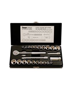 Socket Set 3/8"D, 25pc